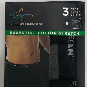 Greg Norman Essential Cotton Stretch Boxer Briefs 3 Pair